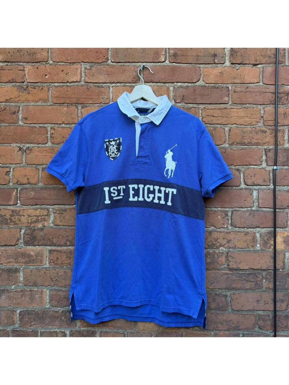 Vintage Polo Ralph Lauren 1st eight big pony polo shirt L